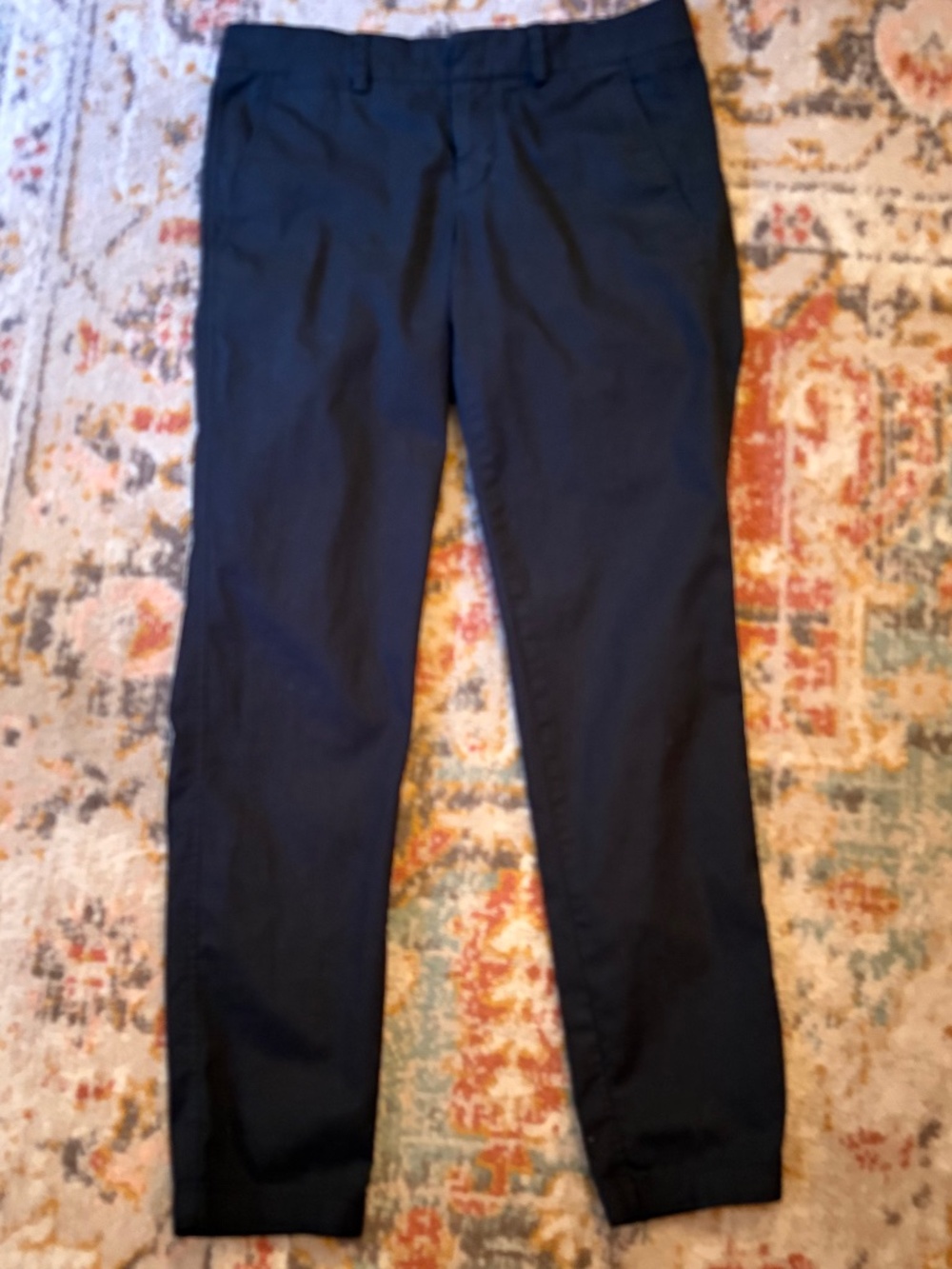 Vince coin pocket chino straight leg pants, black, size 4